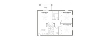 2 Bedrooms, 2 Bathrooms (933 sq ft)