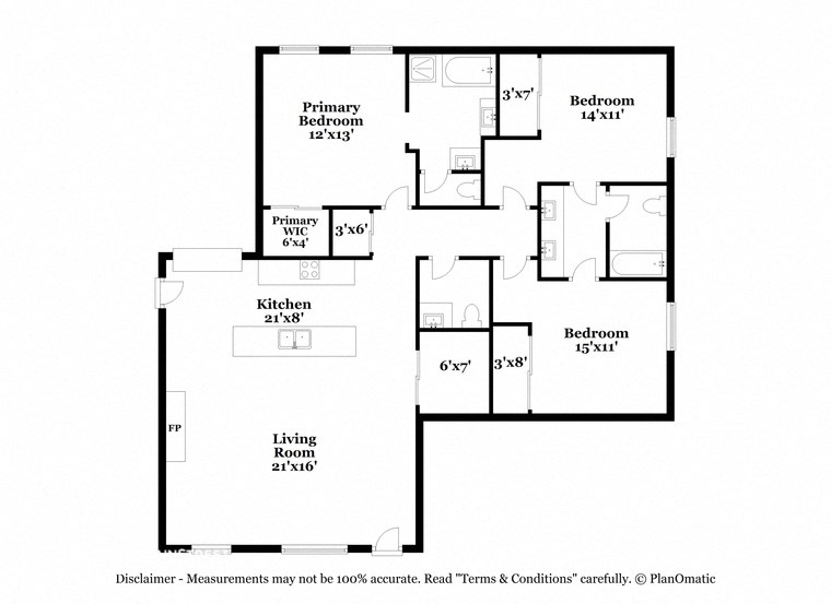 a floor plan of a house with a bedroom and a living room