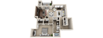 One Bedroom + Attached Garage