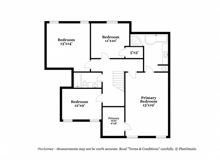 a floor plan of a house with roommates