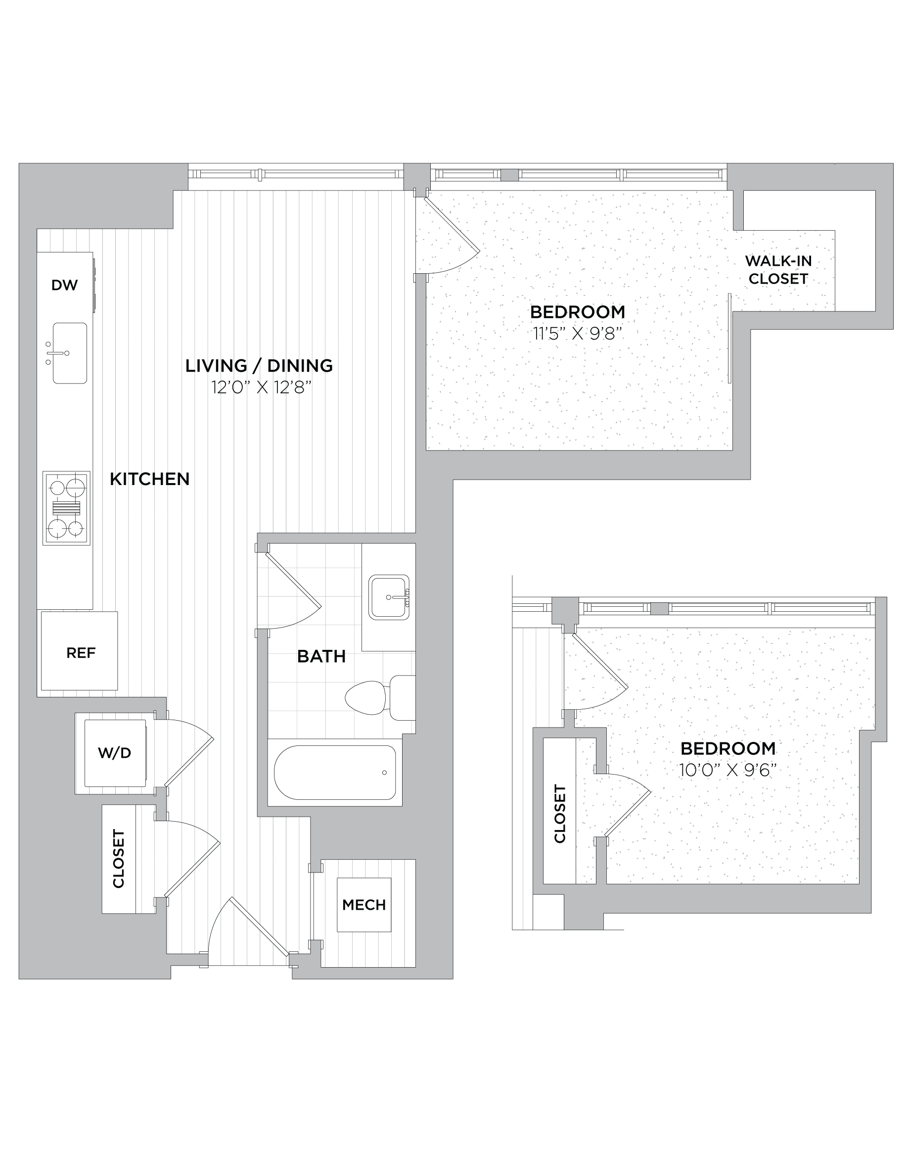 1 Bed/1 Bath-A2