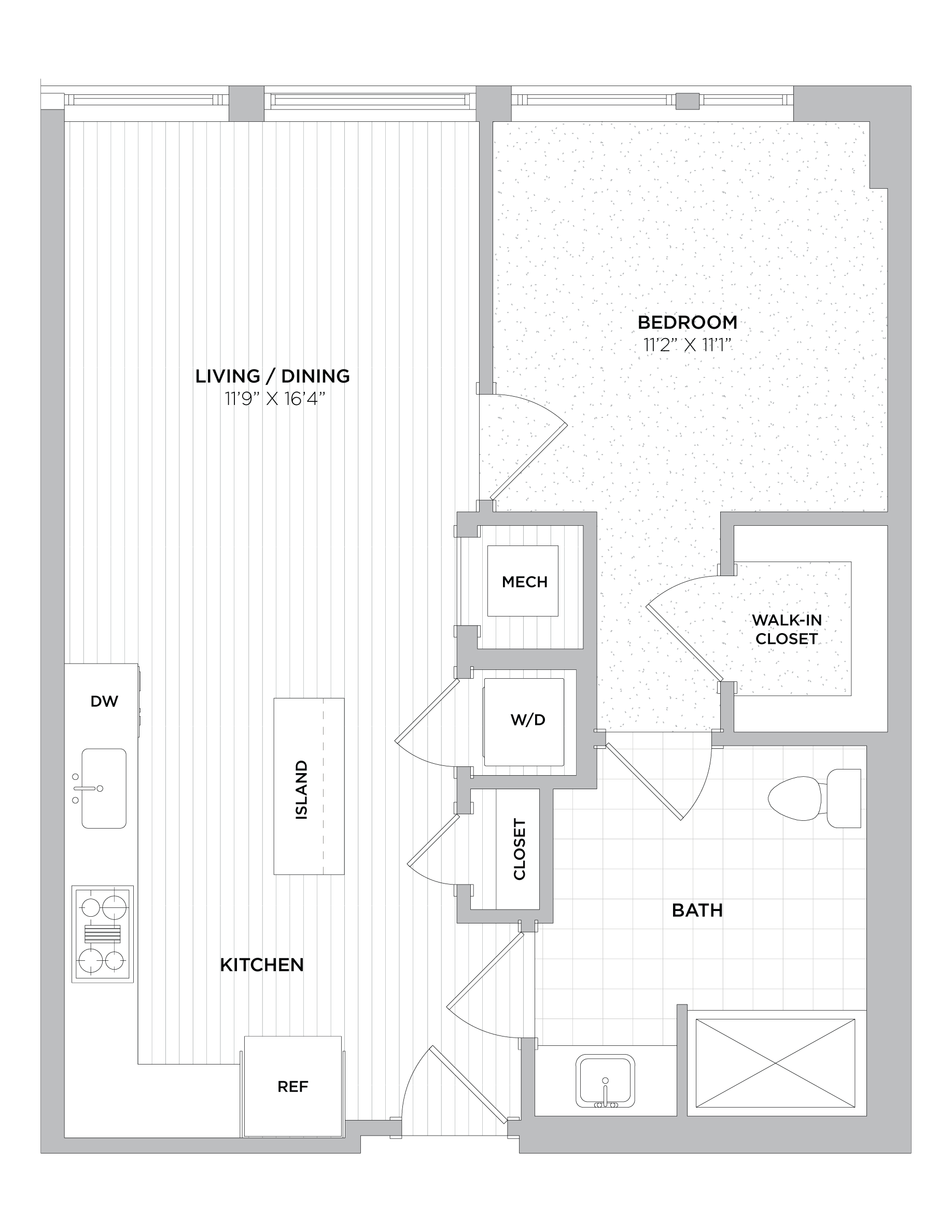 1 Bed/1 Bath-A5A