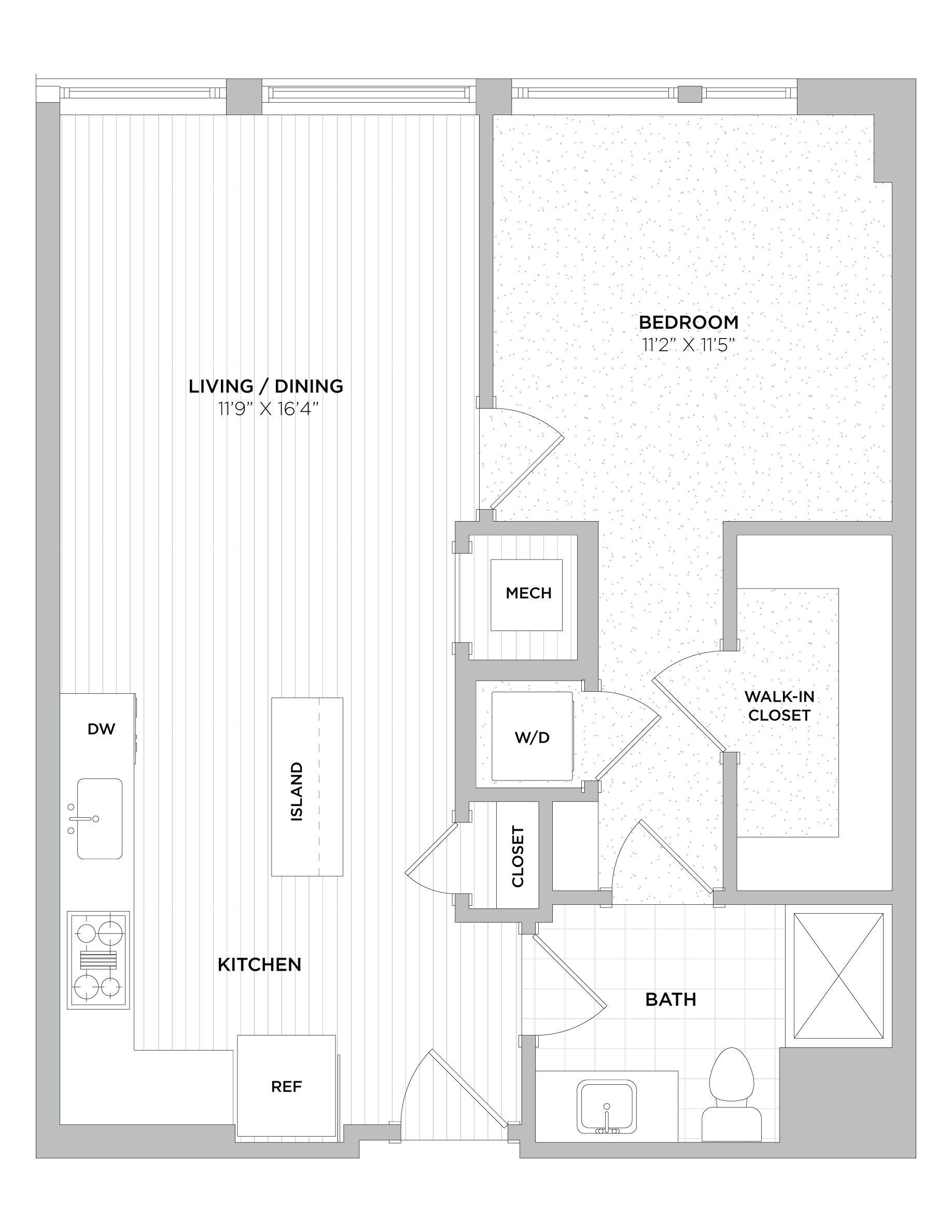 1 Bed/1 Bath-A5