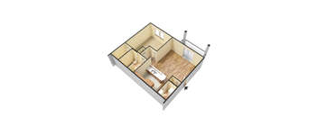 1 Bedroom, 1 Bathroom