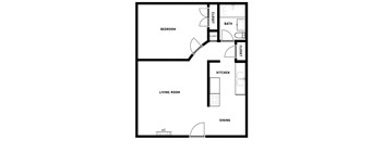 1 Bedroom, 1 Bathroom