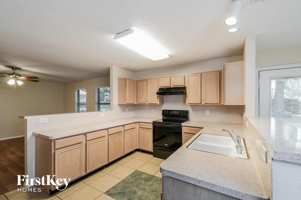 the kitchen is clean and ready for us to use