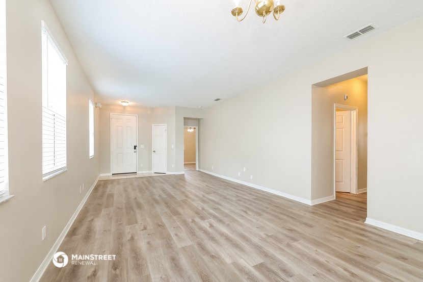 the living room and dining room are spacious and ready for you to use