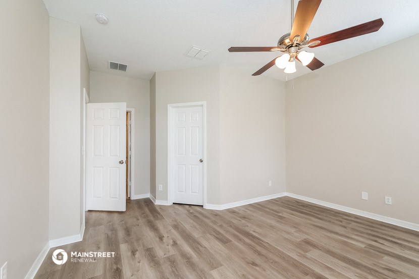 the spacious living room of our two bedroom apartment at university heights affordable housing
