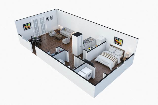 1-bedroom apartment at Sanctuary Apartments in Augusta, GA