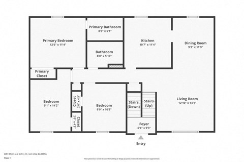 a floor plan of a house with bedrooms and a living room