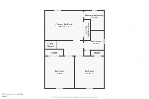 a floor plan for a bedroom with a closet and a bathroom