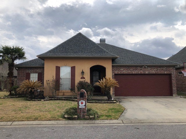 a house with a fire hydrant in front of it