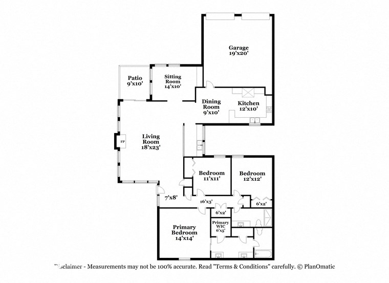 the floor plan of the residence