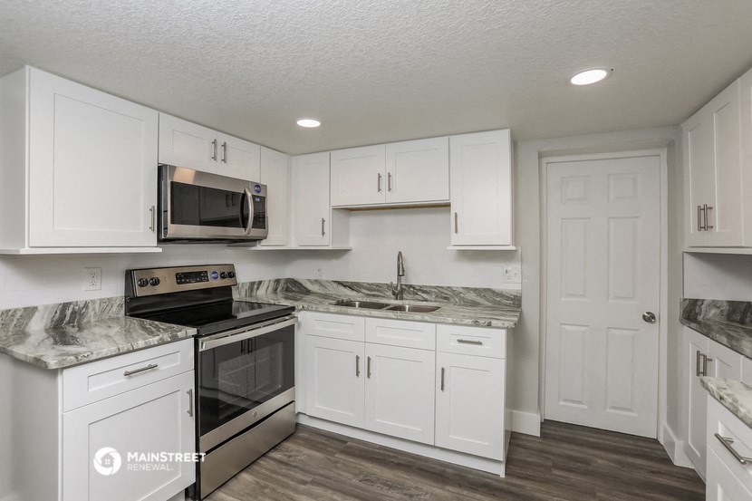 the kitchen of our studio apartment at