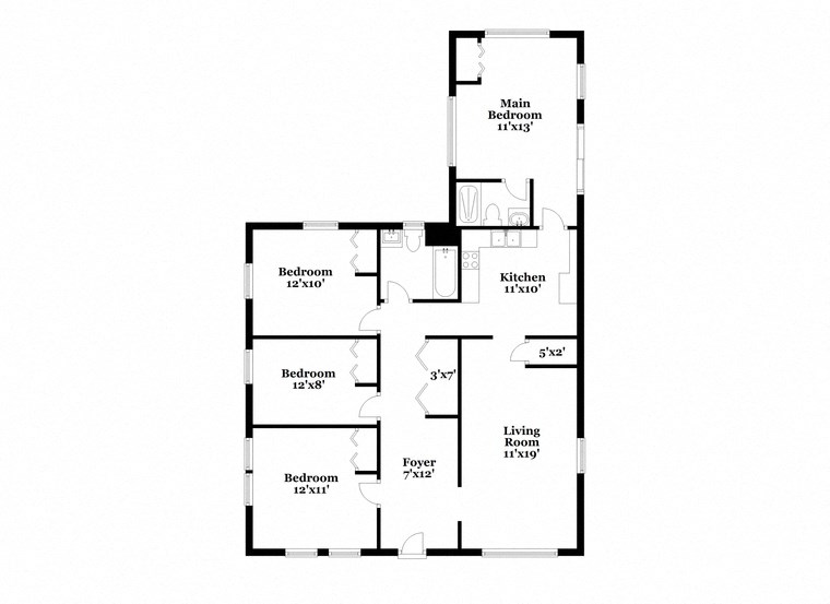a floor plan of a house with two floors and a garage