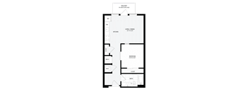 1 Bed/1 Bath JR-B3.2 East