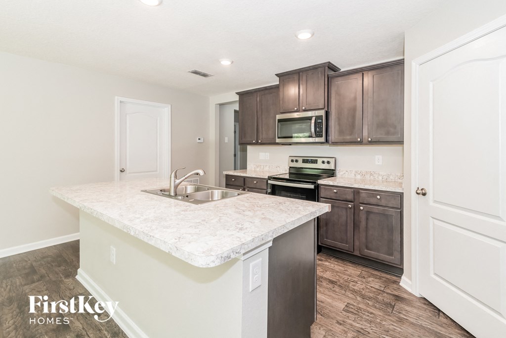 the kitchen is clean and ready for us to use