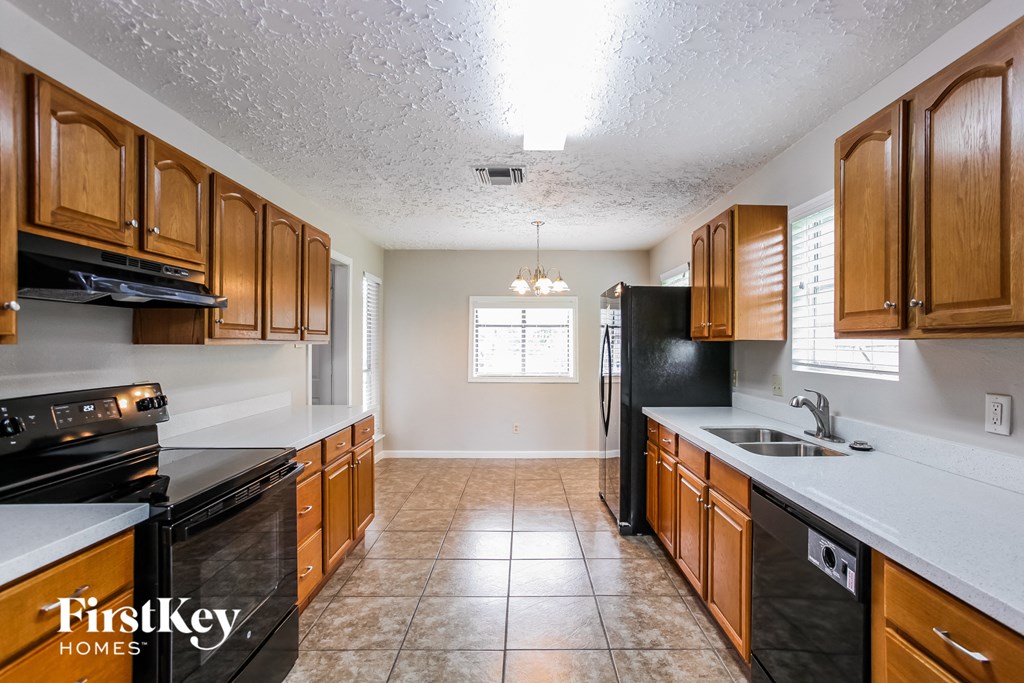 the kitchen is clean and ready for us to use