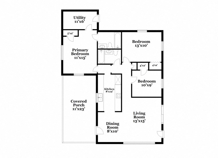 a floor plan of a house with two floors and a garage