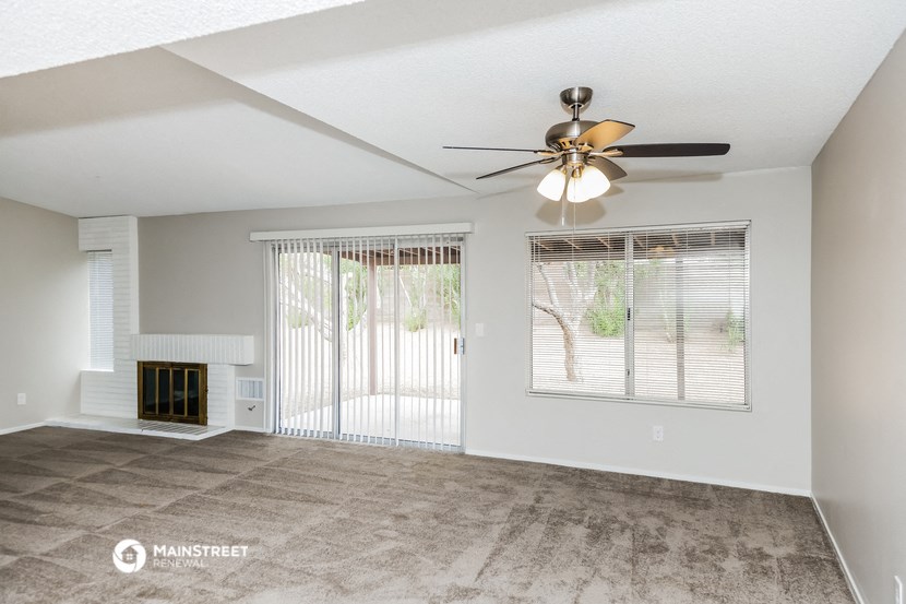 the living room is clean and ready for us to use