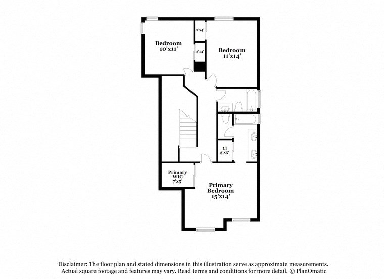 this diagram is an approximation of the floor plan for a 1 bedroom apartment