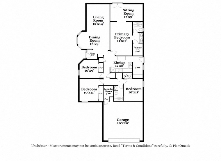 the floor plan of the residence