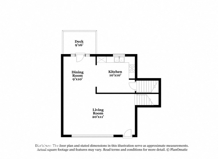 the plan of the first floor shows the floor plan and sealed dimensions in this illustration