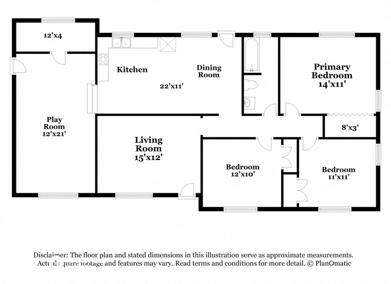 this floor plan is an approximation of the floor plan and should be used for purposes