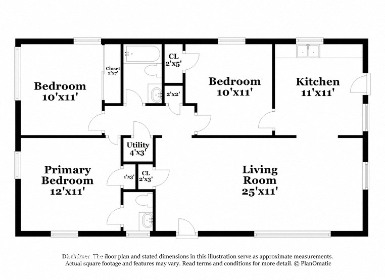 a floor plan of a house with bedrooms and a living room