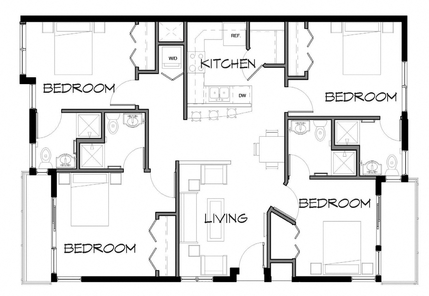 1304 Florida Road Studio-4 Beds Apartment for Rent - Photo Gallery 4