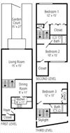 3 Bed 2.5 Bath Floor Plan 3 Bed 2.5 Bath Floor Plan at The Commons of McLean, McLean