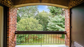 View From Private Balcony at The Commons of McLean, Virginia