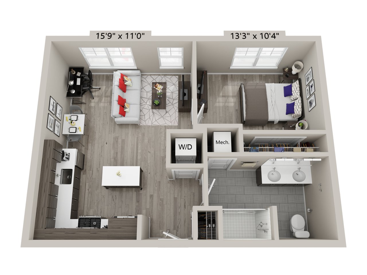 1 Bed/1 Bath-B1