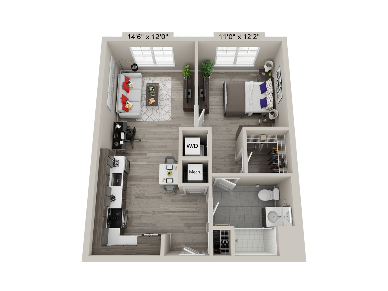 1 Bed/1 Bath-B4