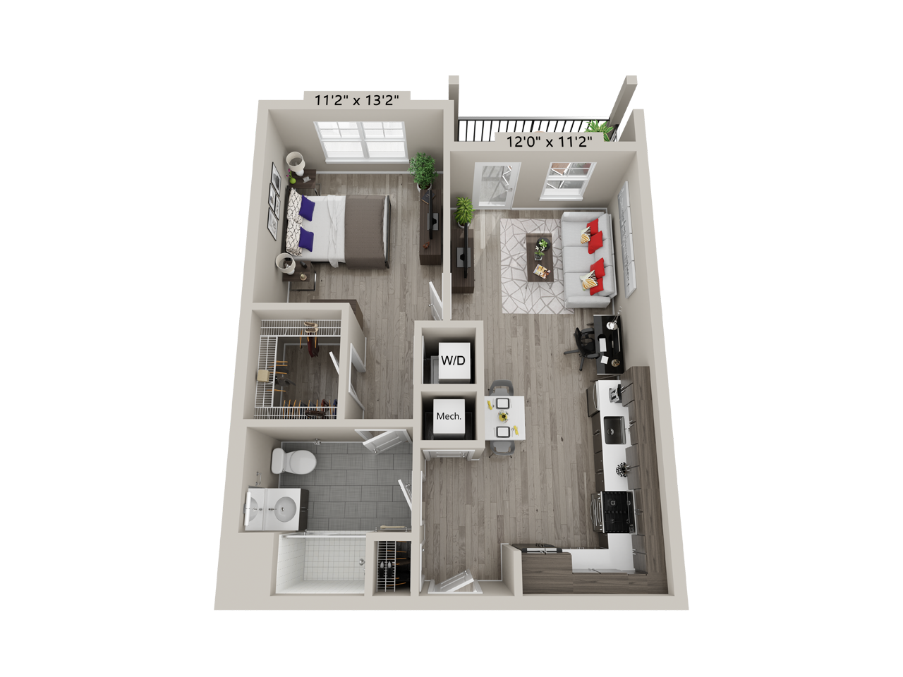 1 Bed/1 Bath-B5