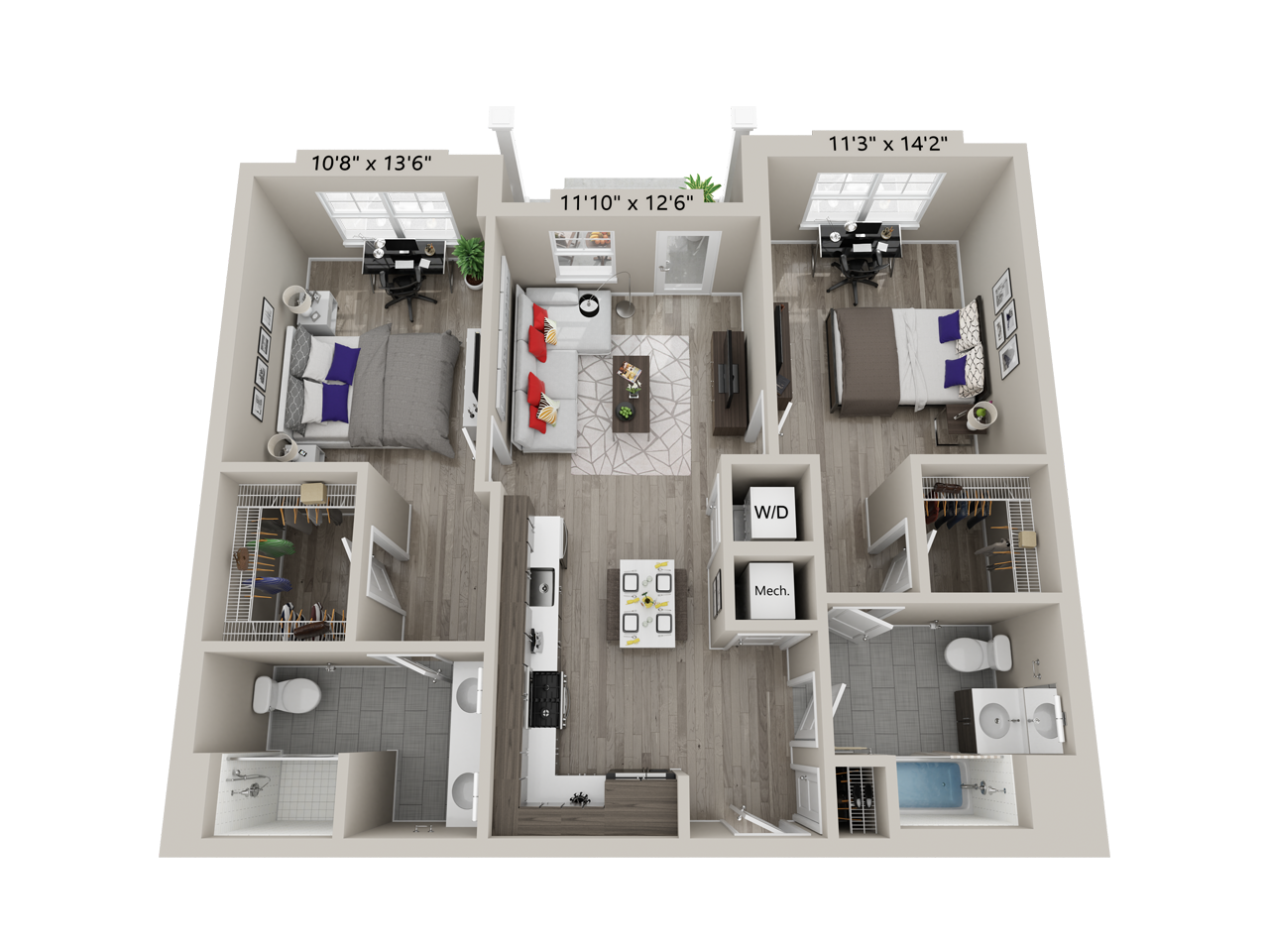 2 Bed/2 Bath-C4