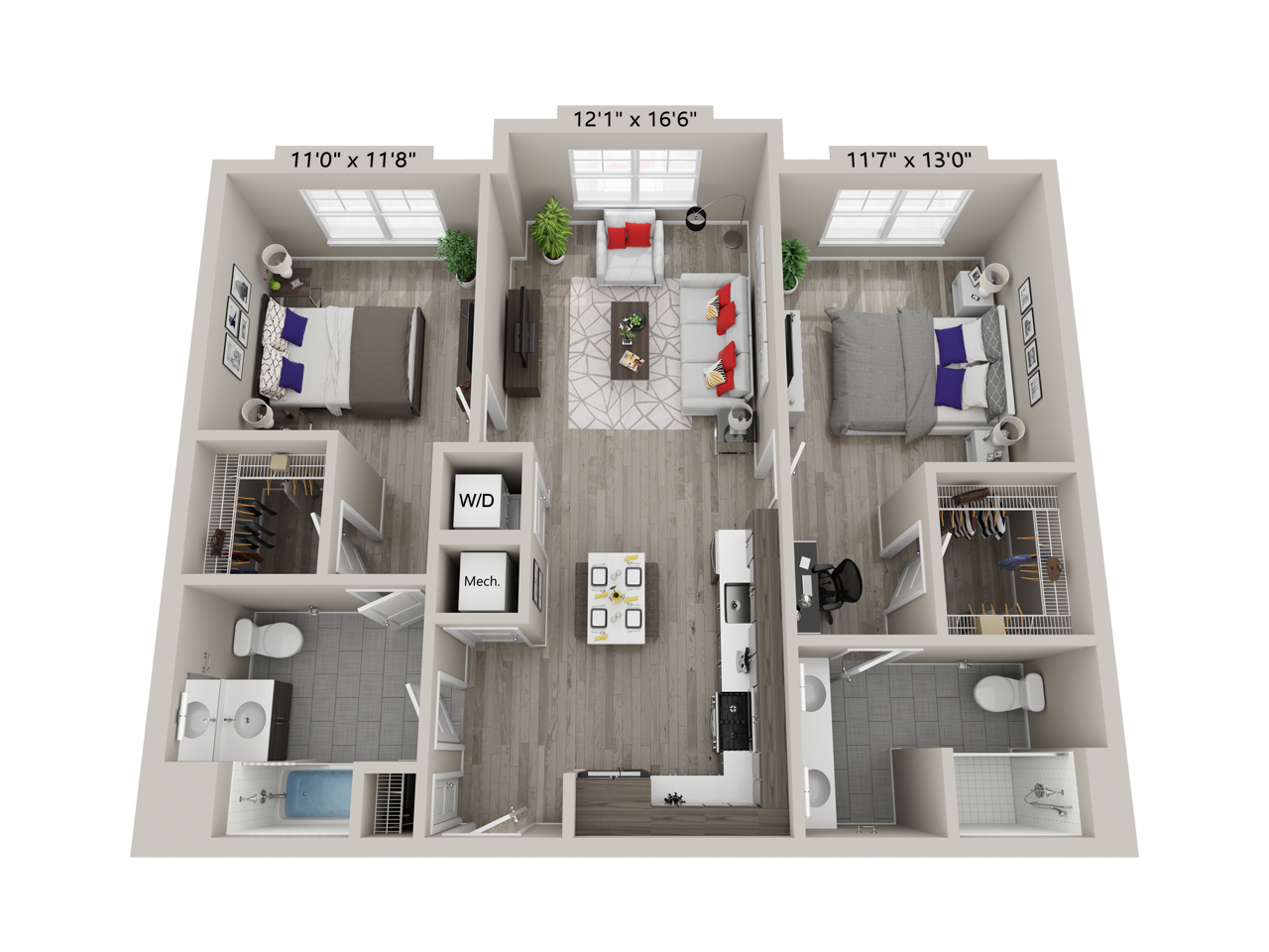 2 Bed/2 Bath-C6