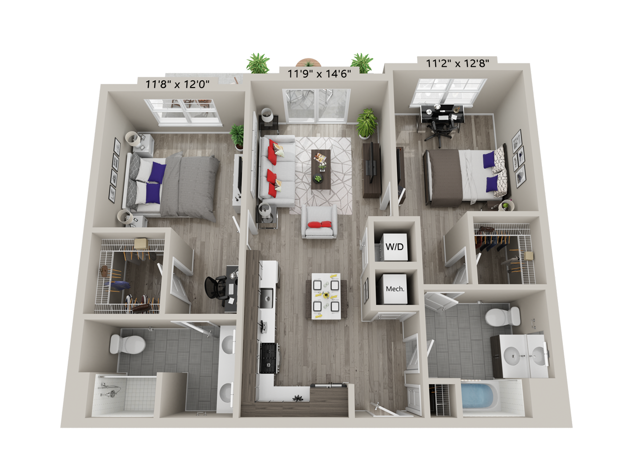 2 Bed/2 Bath-C7