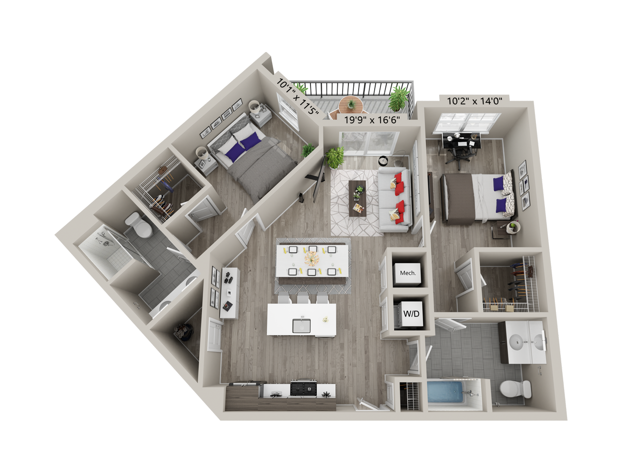 2 Bed/2 Bath-C8