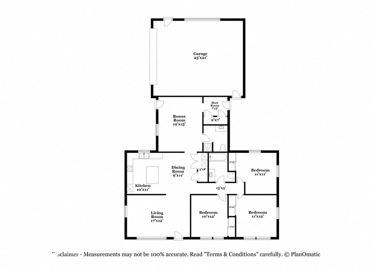 this is the floor plan for a bedroom apartment