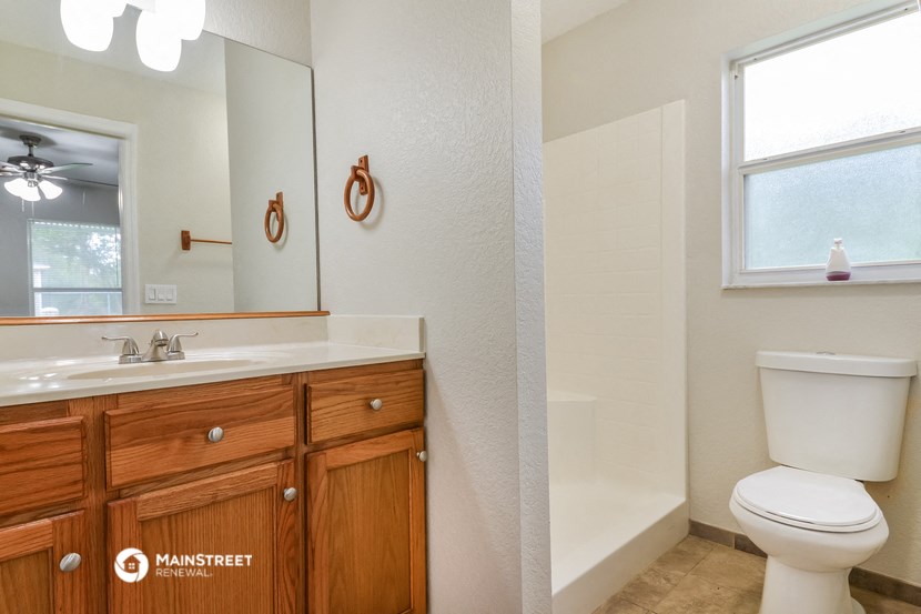 the bathroom is clean and ready for you to use