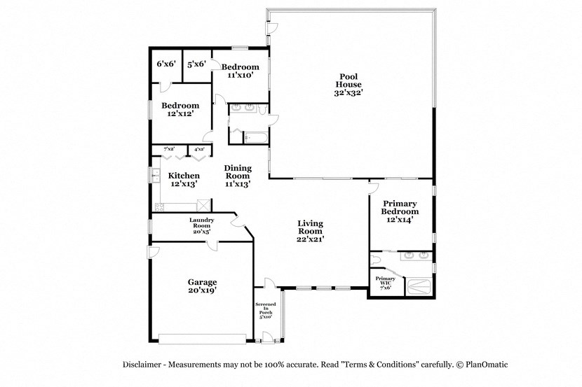 a floor plan of a house with a bedroom and a living room