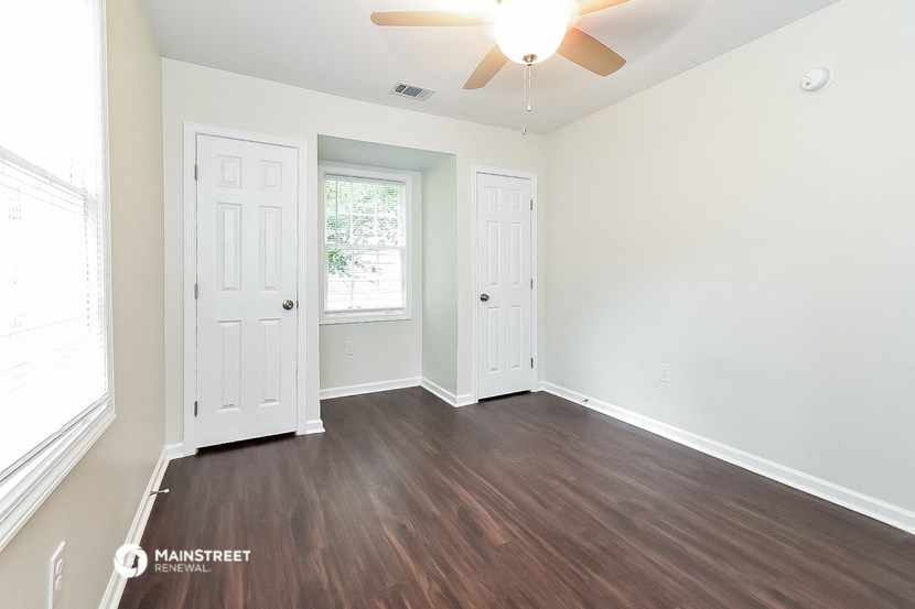 the living room is clean and ready for us to move in