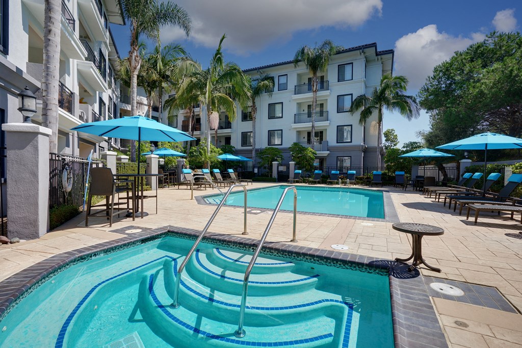 the swimming pool at our hotel