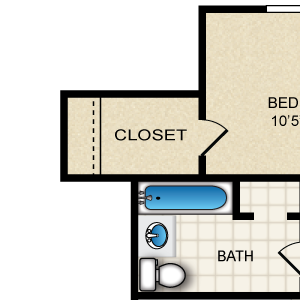 2BR/1BA Ruby