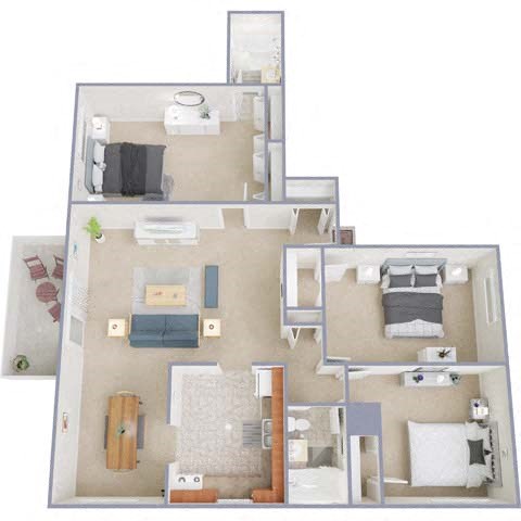 600 Warren Road #4-2C Studio-3 Beds Apartment for Rent - Photo Gallery 22