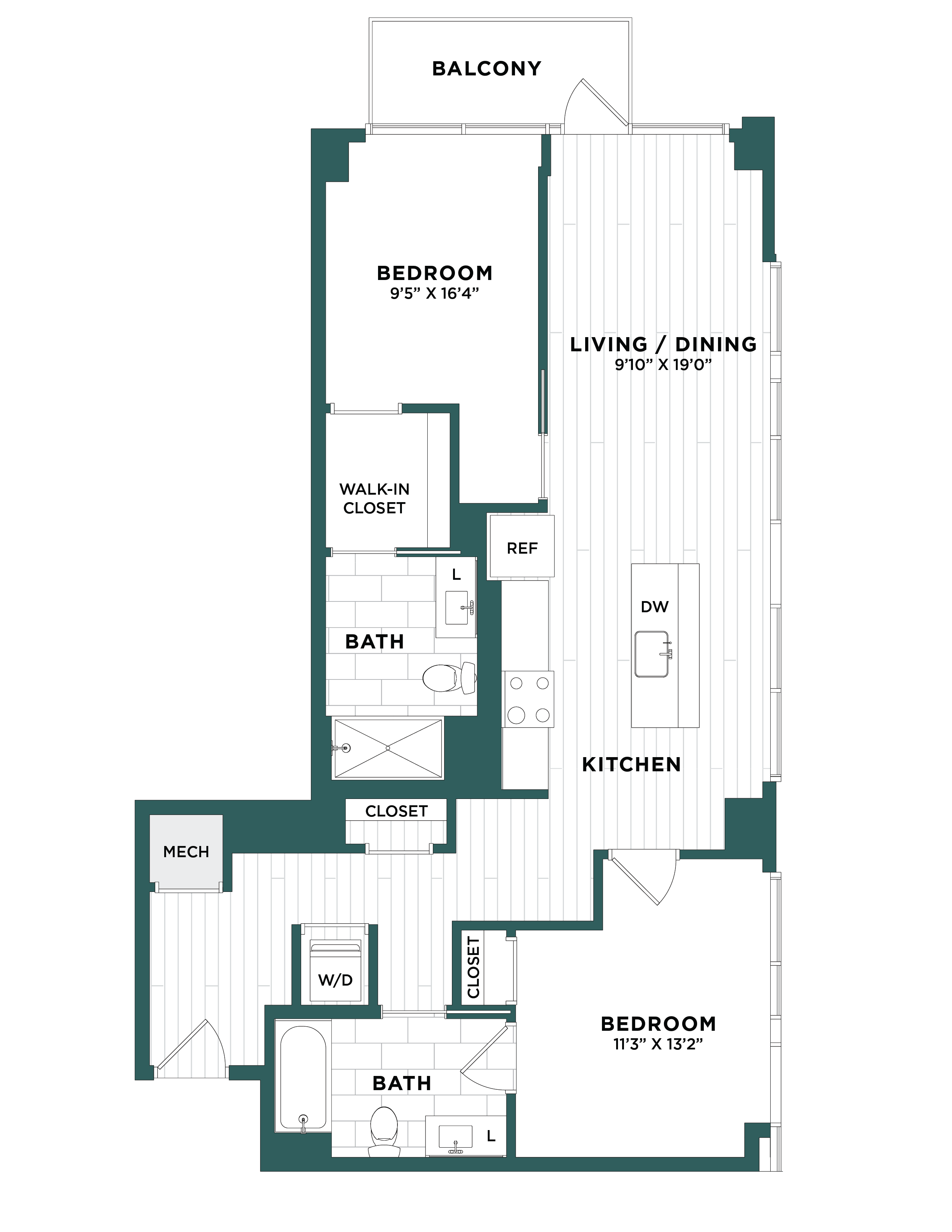 2 Bed/2 Bath-F3