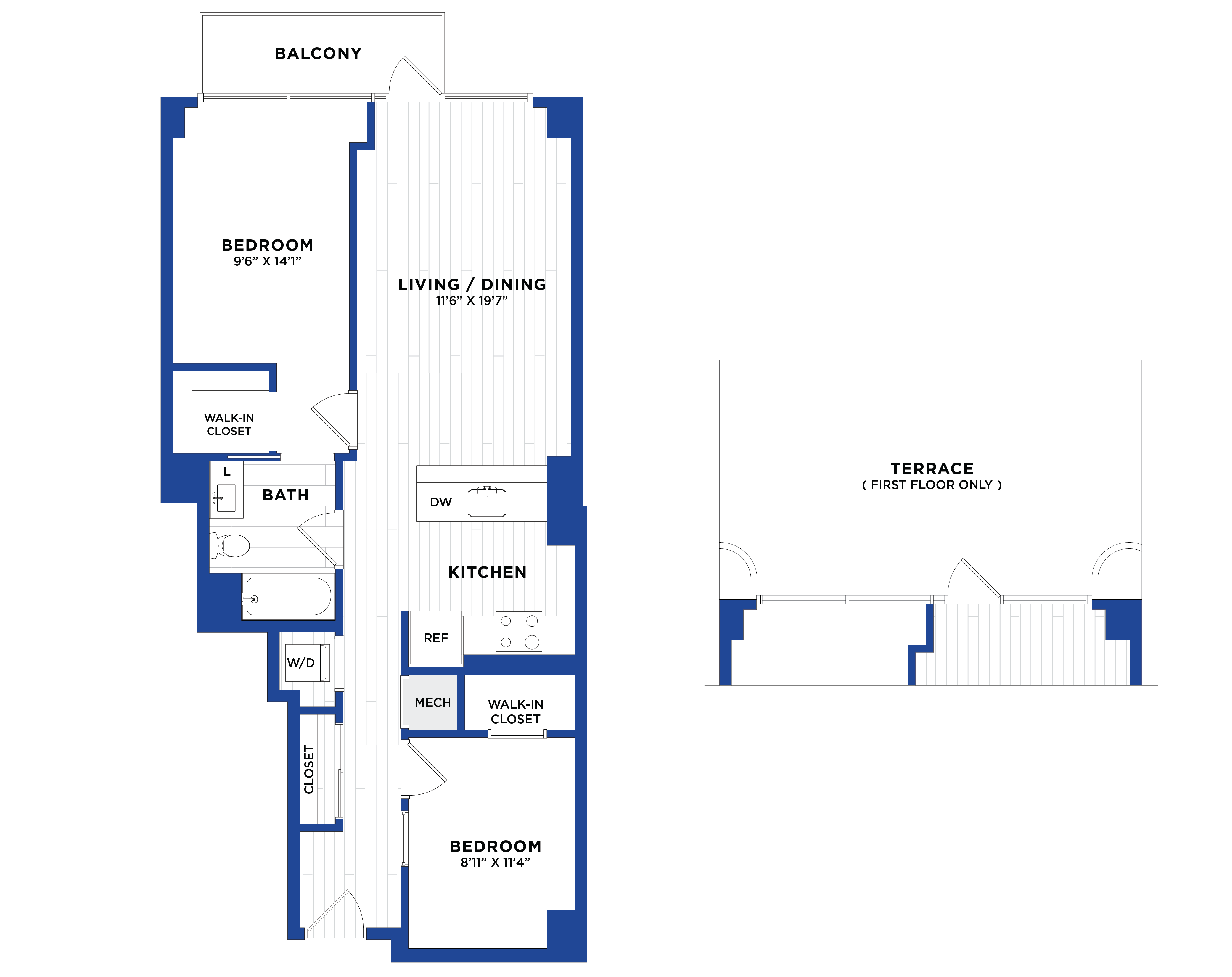 1 Bed/1 Bath Den-P4.1