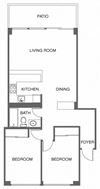 Renovated Furnished 2 Bed, 1 Bath