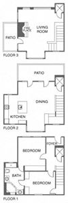 2 Bed, 1 Bath